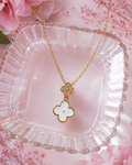 Lucky Clover American Diamond Pendant Necklace – Timeless Elegance for Every Day