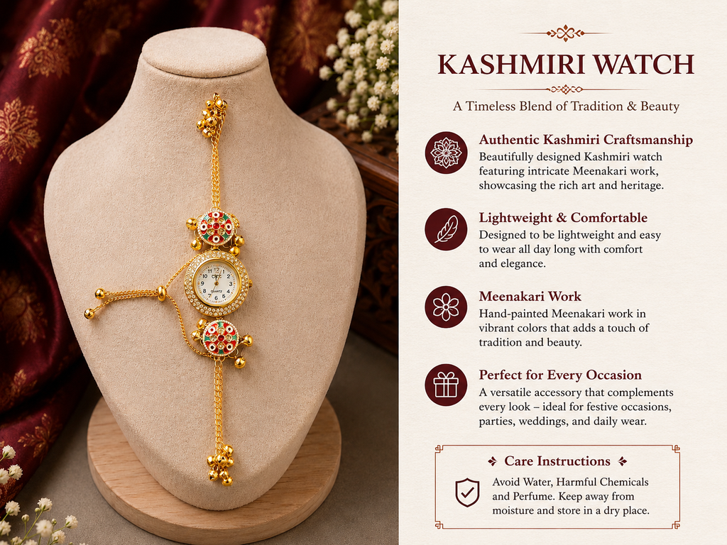 Traditional Kashmiri Meenakari Watch