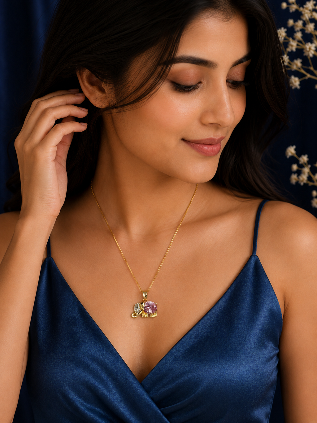 Lucky Elephant Pendant Necklace – A Symbol of Elegance & Good Fortune
