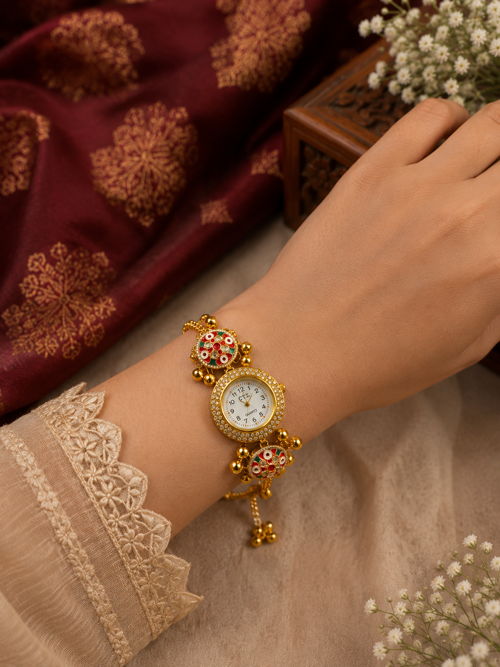 Traditional Kashmiri Meenakari Watch