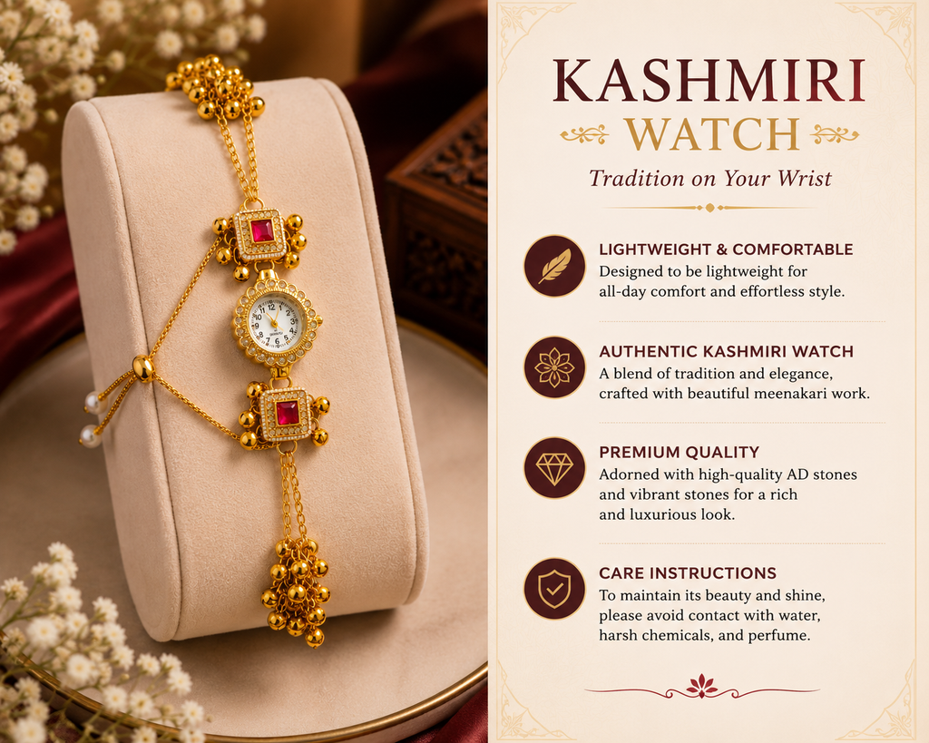Traditional Kashmiri Watch – Elegance Inspired by Heritage