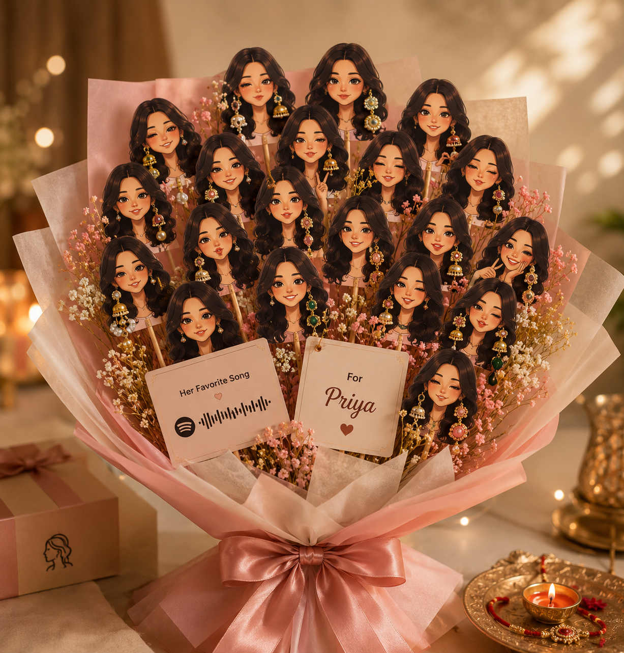 Personailsied Jwellery boquet
