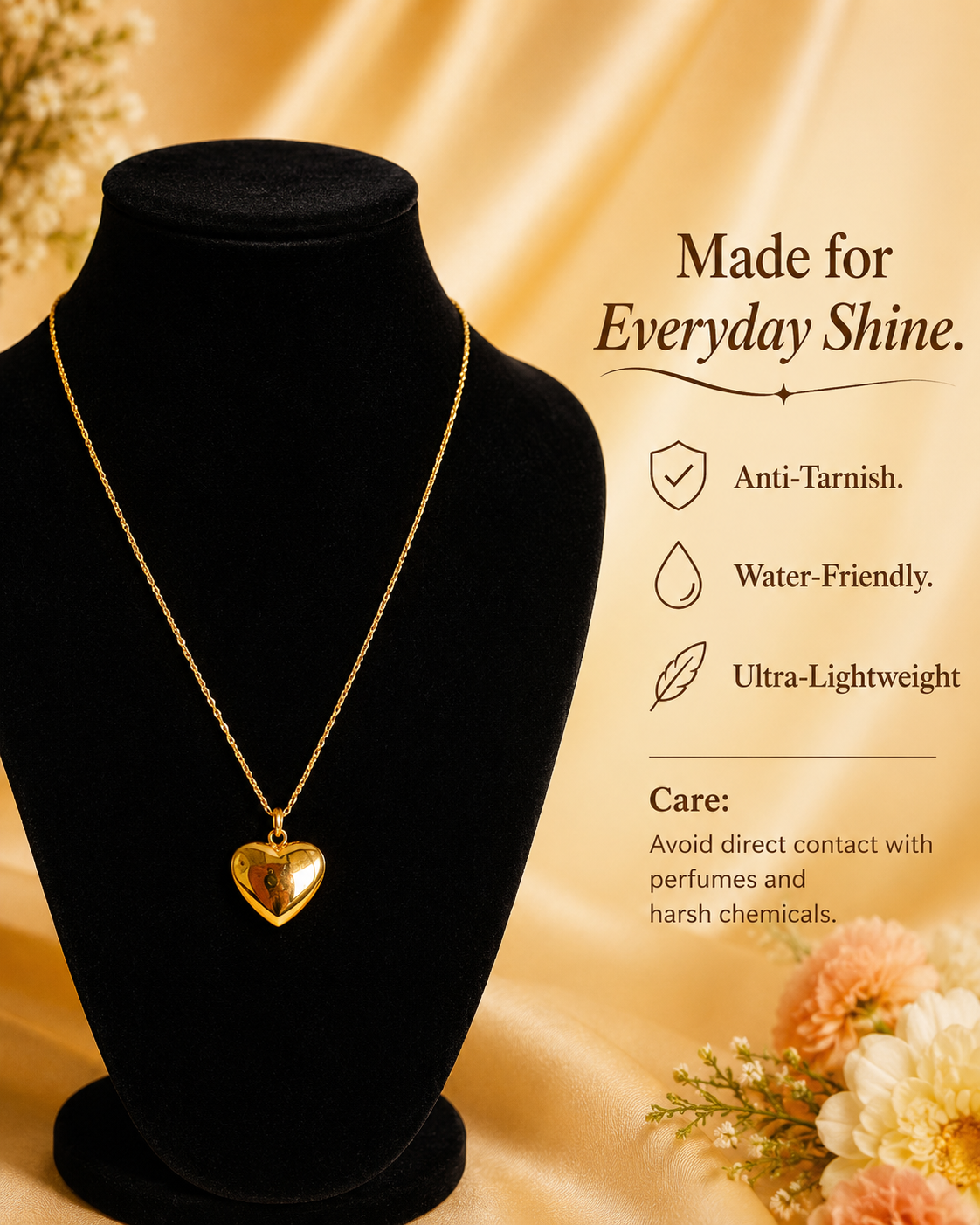 Heart Pendant Necklace – A Timeless Symbol of Love & Everyday Elegance