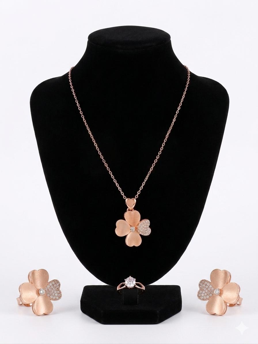 Pink Pearl Jewellery Set