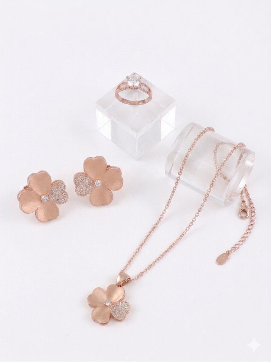 Pink Pearl Jewellery Set