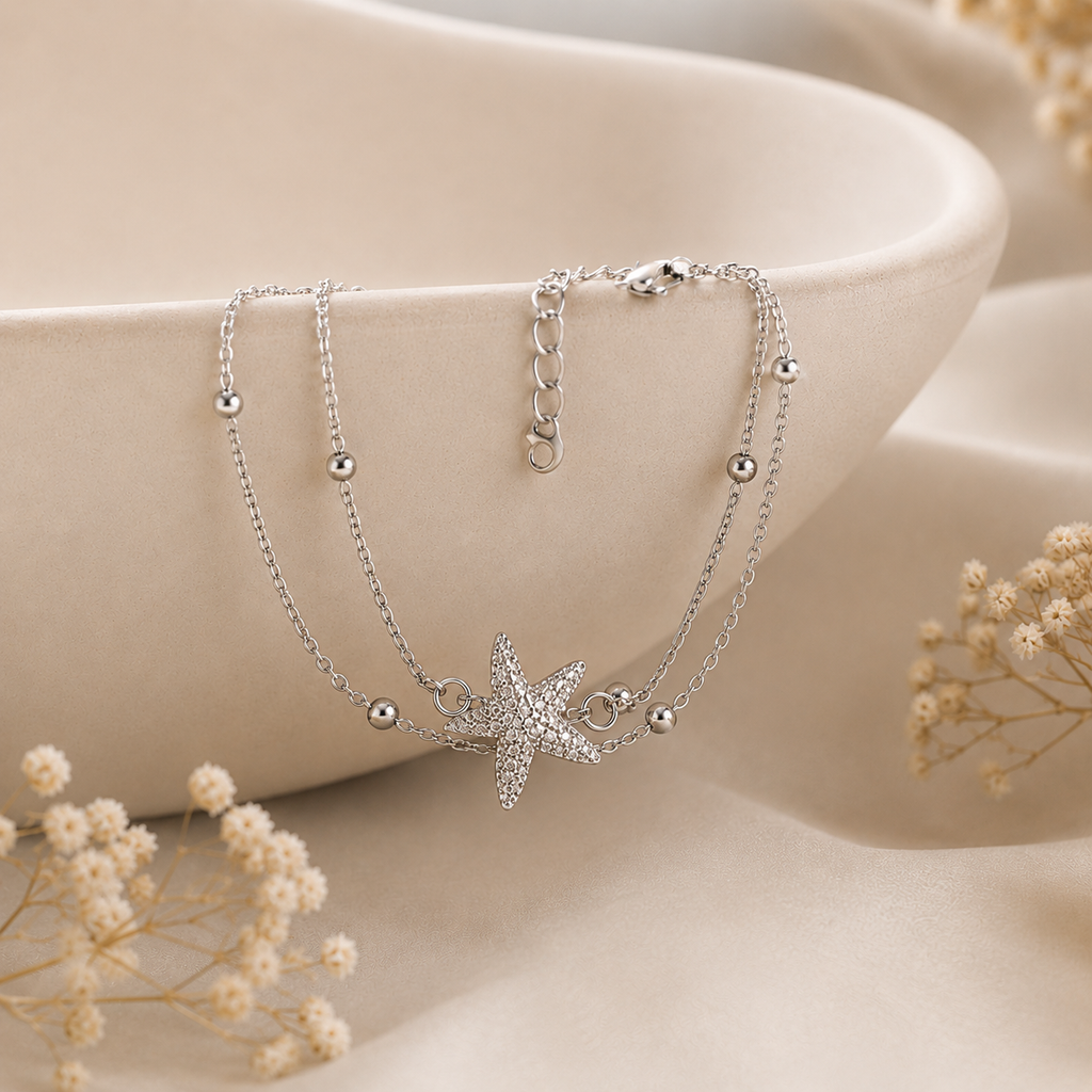 Starfish Charm Bracelet – Elegant Minimalism for Everyday Style