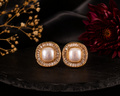 Pearl &amp; Crystal Stud Earrings – Timeless Elegance for Every Occasion