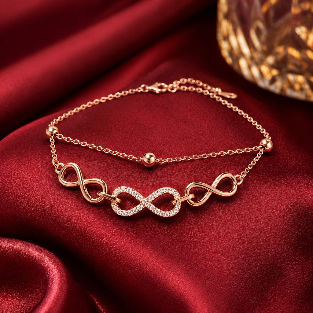 Rose Gold Infinity Bracelet – A Symbol of Forever Elegance