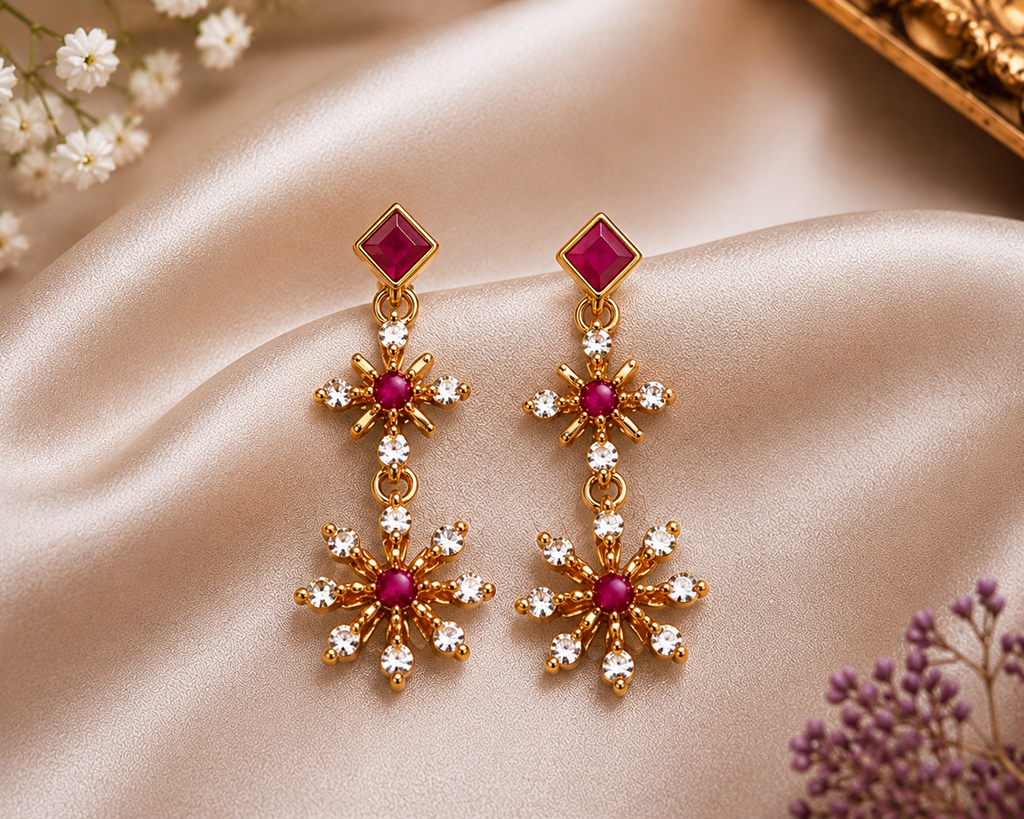 Ruby AD Necklace Set – Timeless Elegance with a Royal Touch